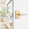 Sure-Loc Hardware Sure-Loc Hardware Levanto Privacy Rosette, Satin Brass, Knurled Grip in Polished Chrome LV102 SB GRIP-KN 26 - alternate 3